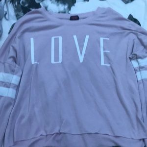 Long sleeve crop shirt